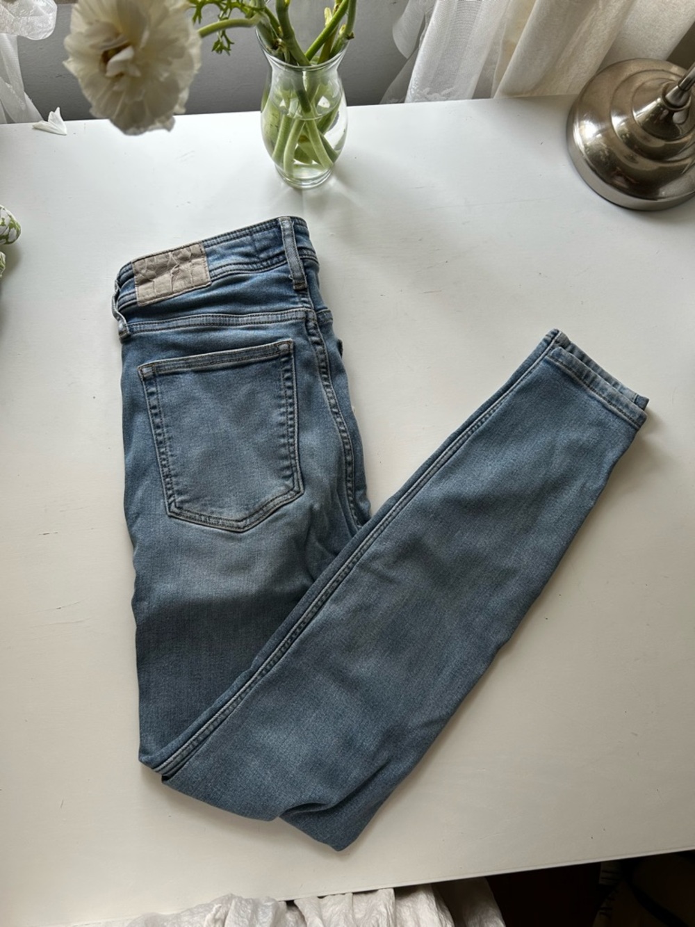 Everlane Light Blue The Way High Skinny Jean